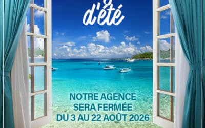 Congés d&rsquo;été du 3 au 22 août 2026